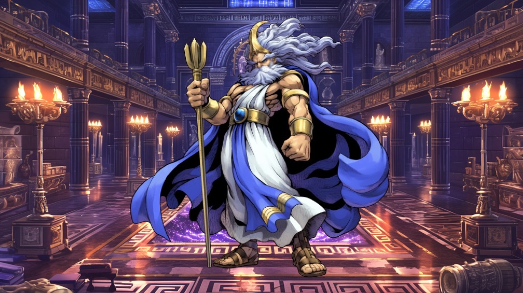 【24枚】オリュンポス十二神 立ち絵イラスト【著作権フリー素材】ボス/敵キャラ/ギリシャ神話/TRPG/RPGツクール