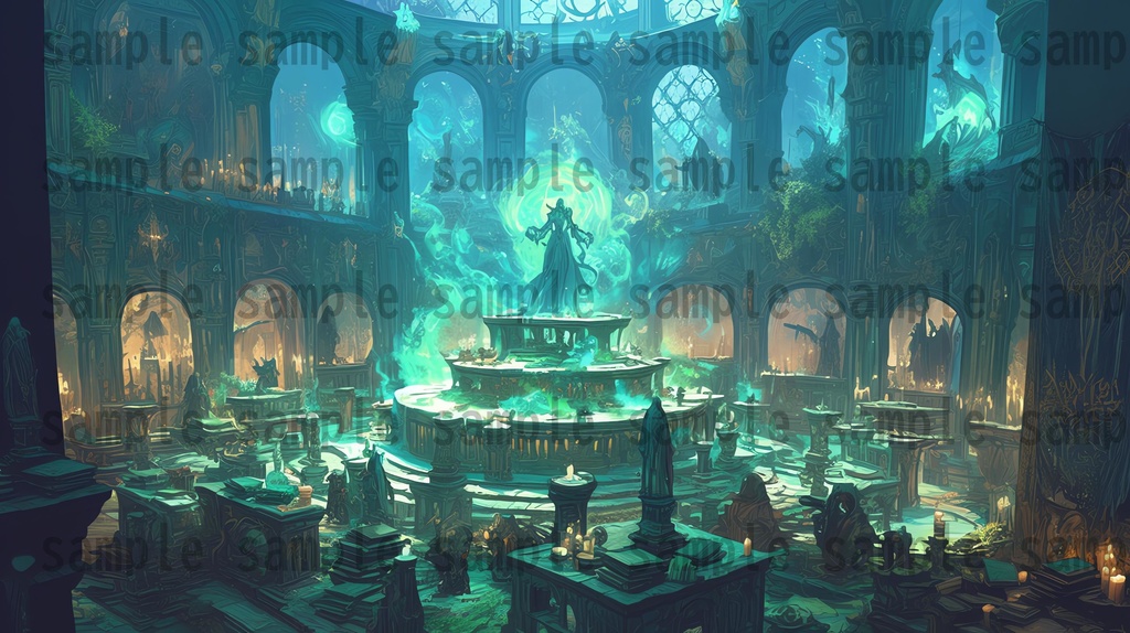 【100枚】魔法学園ファンタジーRPG 背景イラスト集【著作権フリー】