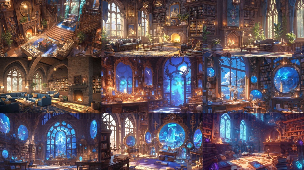 【100枚】魔法学園ファンタジーRPG 背景イラスト集【著作権フリー】