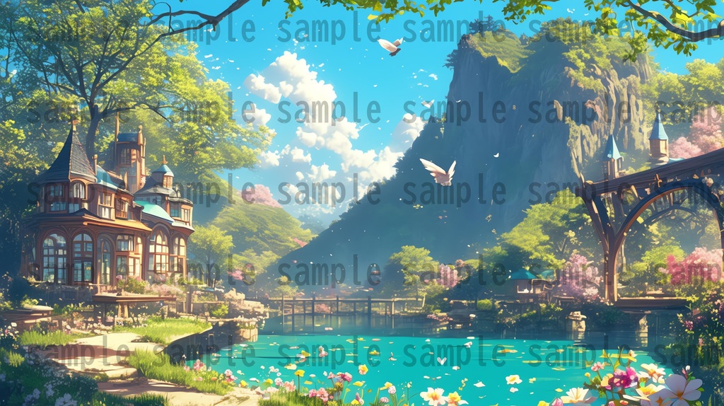 【100枚】魔法学園ファンタジーRPG 背景イラスト集【著作権フリー】