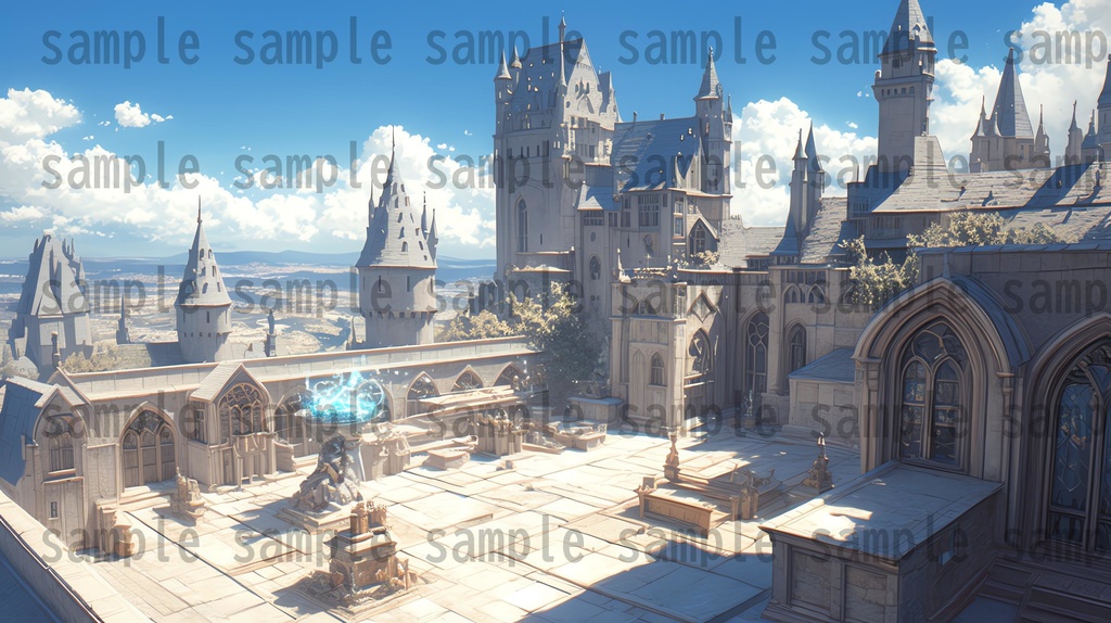 【100枚】魔法学園ファンタジーRPG 背景イラスト集【著作権フリー】