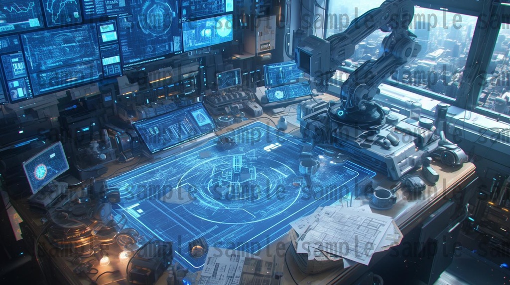 【100枚】アンドロイド研究所 SFファンタジー 背景イラスト集【著作権フリー】