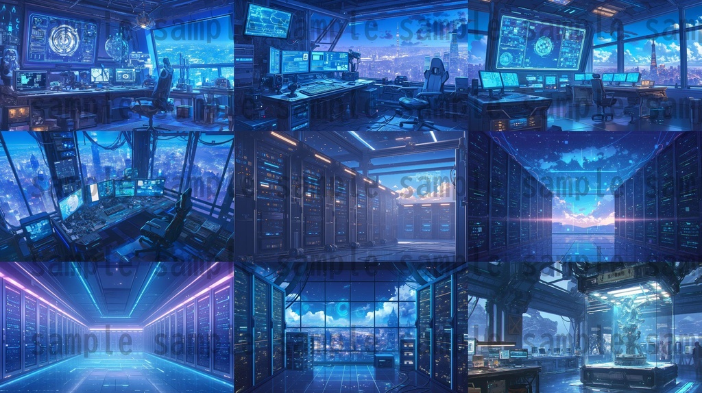 【100枚】アンドロイド研究所 SFファンタジー 背景イラスト集【著作権フリー】