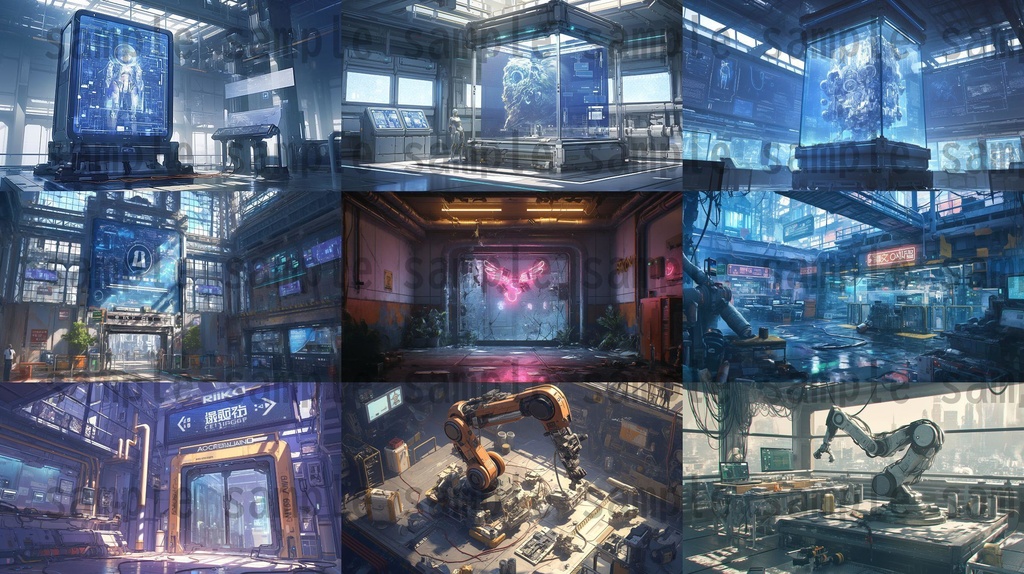 【100枚】アンドロイド研究所 SFファンタジー 背景イラスト集【著作権フリー】