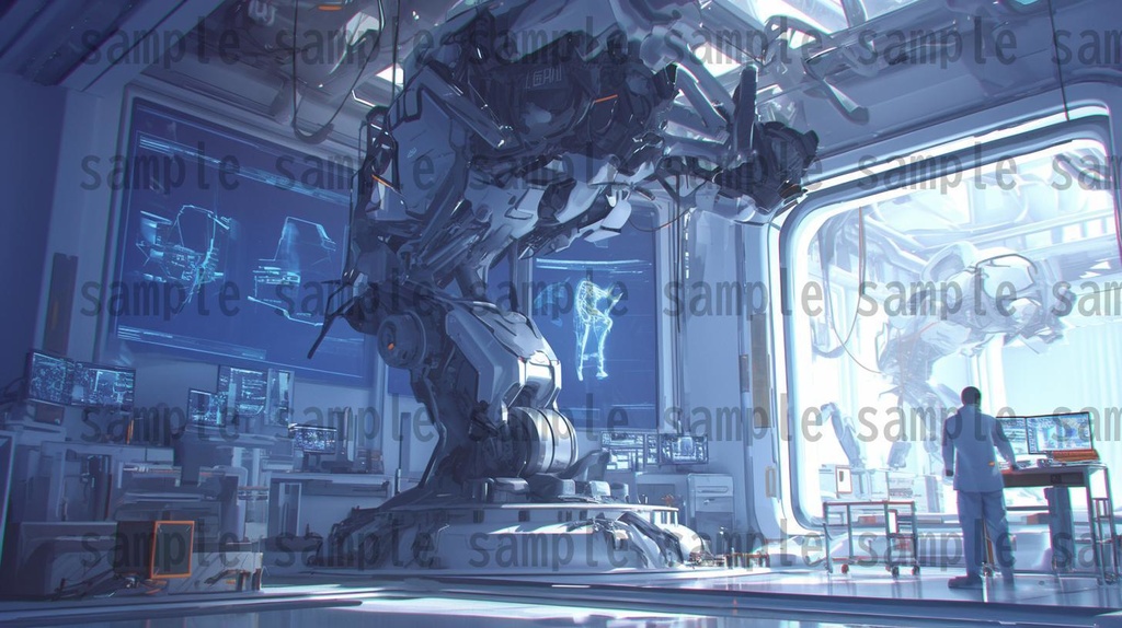 【100枚】アンドロイド研究所 SFファンタジー 背景イラスト集【著作権フリー】