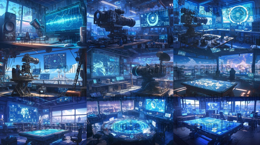 【100枚】アンドロイド研究所 SFファンタジー 背景イラスト集【著作権フリー】