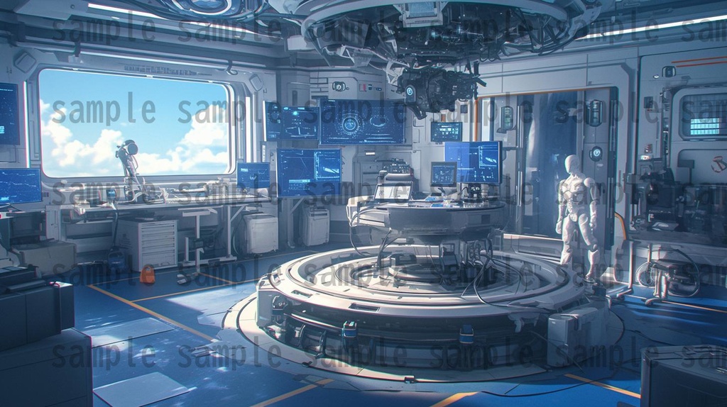 【100枚】アンドロイド研究所 SFファンタジー 背景イラスト集【著作権フリー】