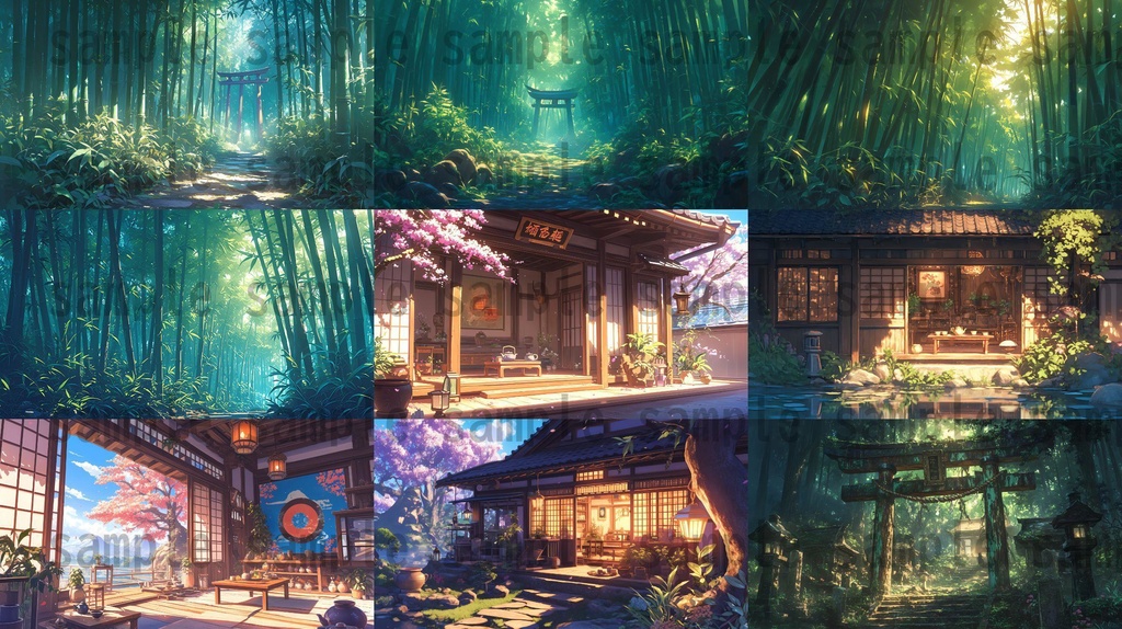 【104枚】和風ファンタジーRPG 背景イラスト集【著作権フリー】