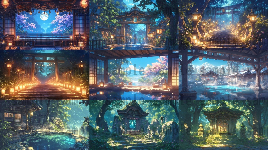 【104枚】和風ファンタジーRPG 背景イラスト集【著作権フリー】