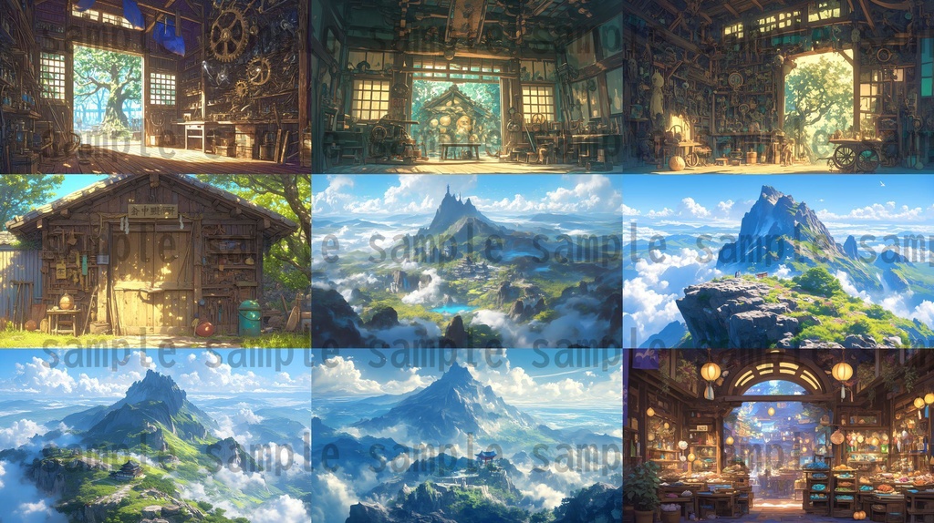 【104枚】和風ファンタジーRPG 背景イラスト集【著作権フリー】