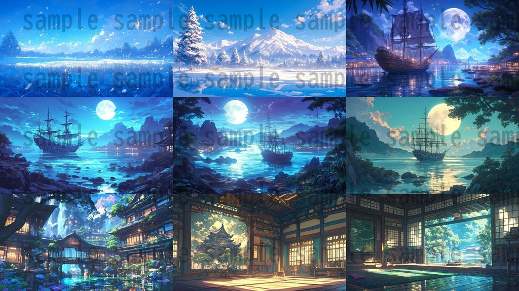 【104枚】和風ファンタジーRPG 背景イラスト集【著作権フリー】