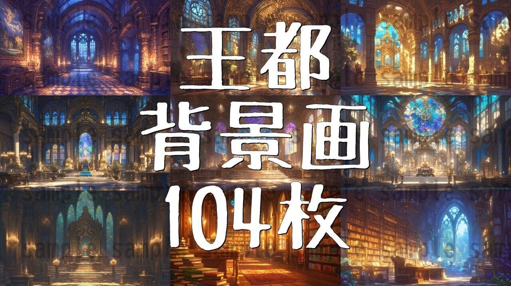 【104枚】王都 背景イラスト集【著作権フリー】ファンタジーRPG