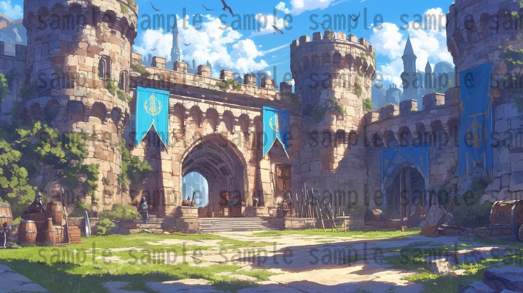 【104枚】王都 背景イラスト集【著作権フリー】ファンタジーRPG