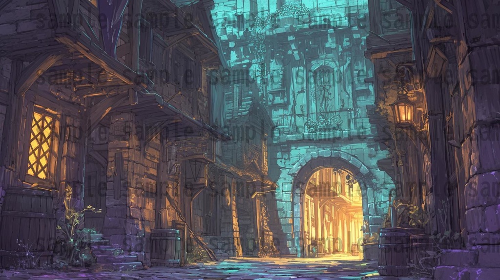 【104枚】王都 背景イラスト集【著作権フリー】ファンタジーRPG