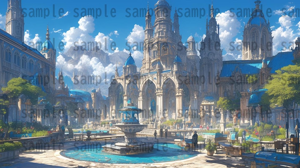 【104枚】王都 背景イラスト集【著作権フリー】ファンタジーRPG
