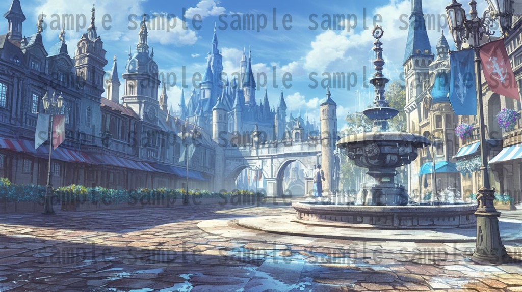 【104枚】王都 背景イラスト集【著作権フリー】ファンタジーRPG