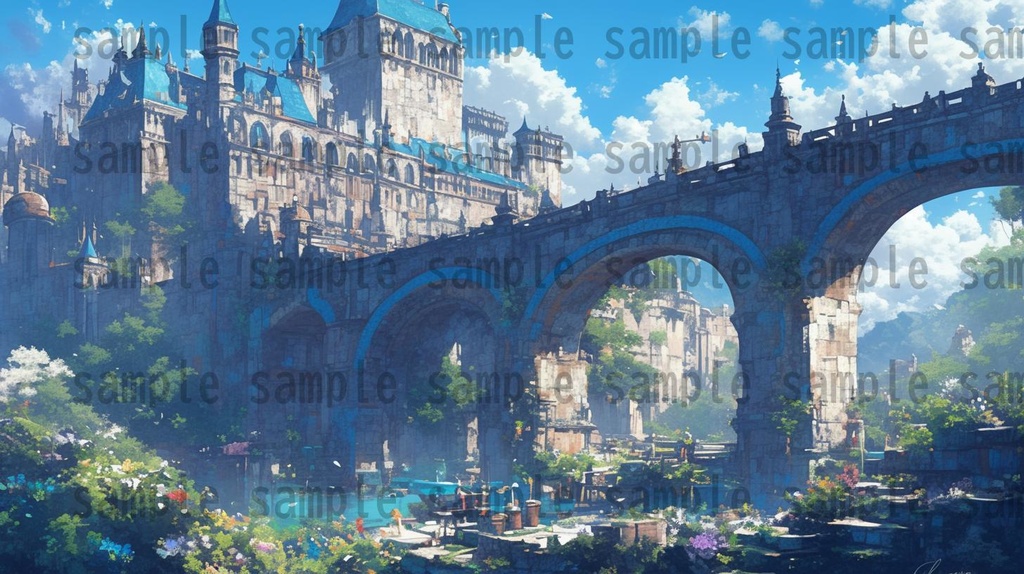 【104枚】王都 背景イラスト集【著作権フリー】ファンタジーRPG