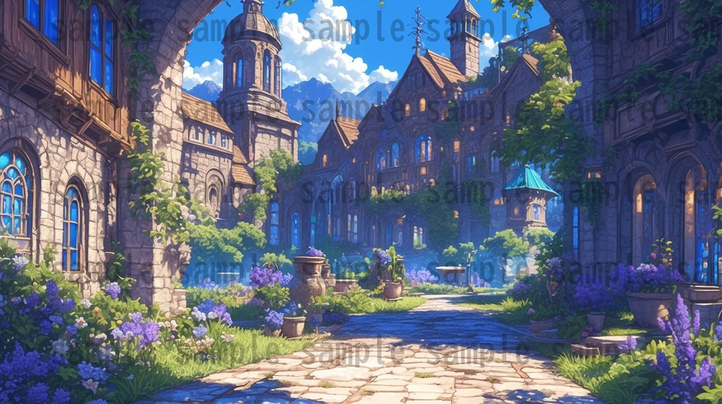 【104枚】王都 背景イラスト集【著作権フリー】ファンタジーRPG