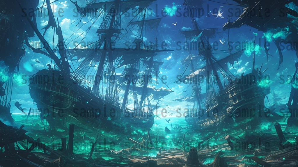 【100枚】異形危険地帯 ファンタジー背景イラスト集【著作権フリー】TRPG/RPG