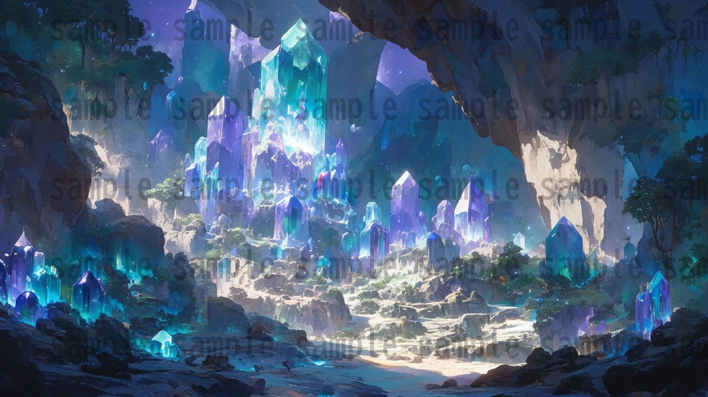 【100枚】異形危険地帯 ファンタジー背景イラスト集【著作権フリー】TRPG/RPG