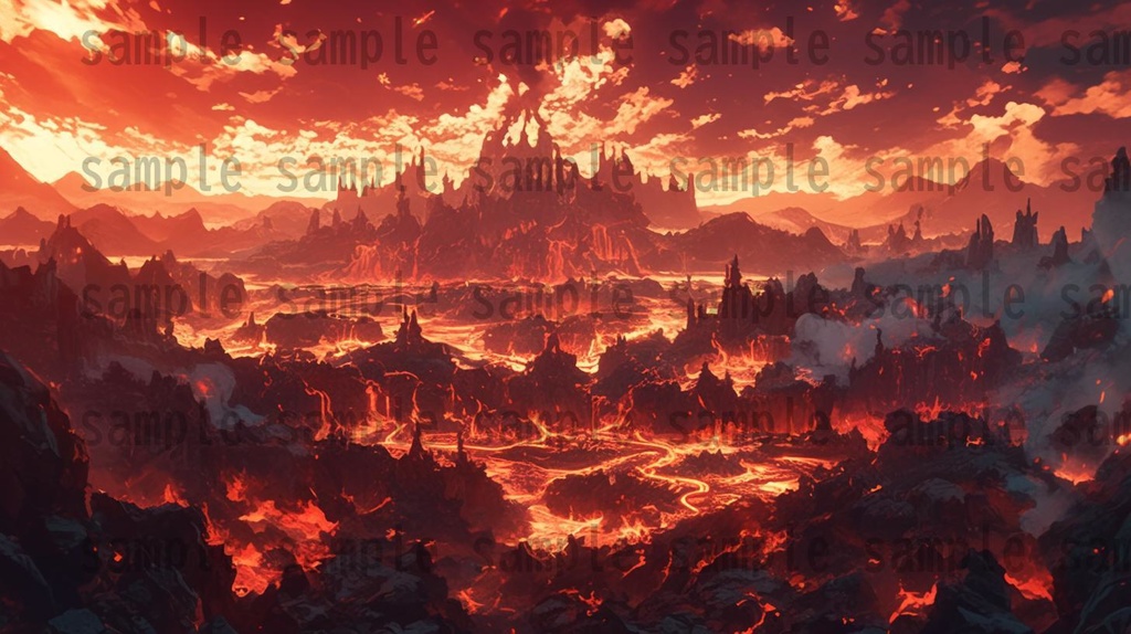 【100枚】異形危険地帯 ファンタジー背景イラスト集【著作権フリー】TRPG/RPG