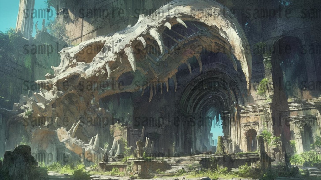 【100枚】異形危険地帯 ファンタジー背景イラスト集【著作権フリー】TRPG/RPG