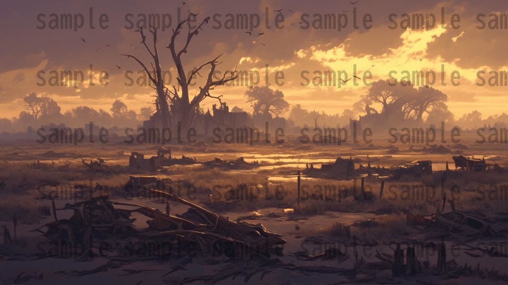 【100枚】異形危険地帯 ファンタジー背景イラスト集【著作権フリー】TRPG/RPG