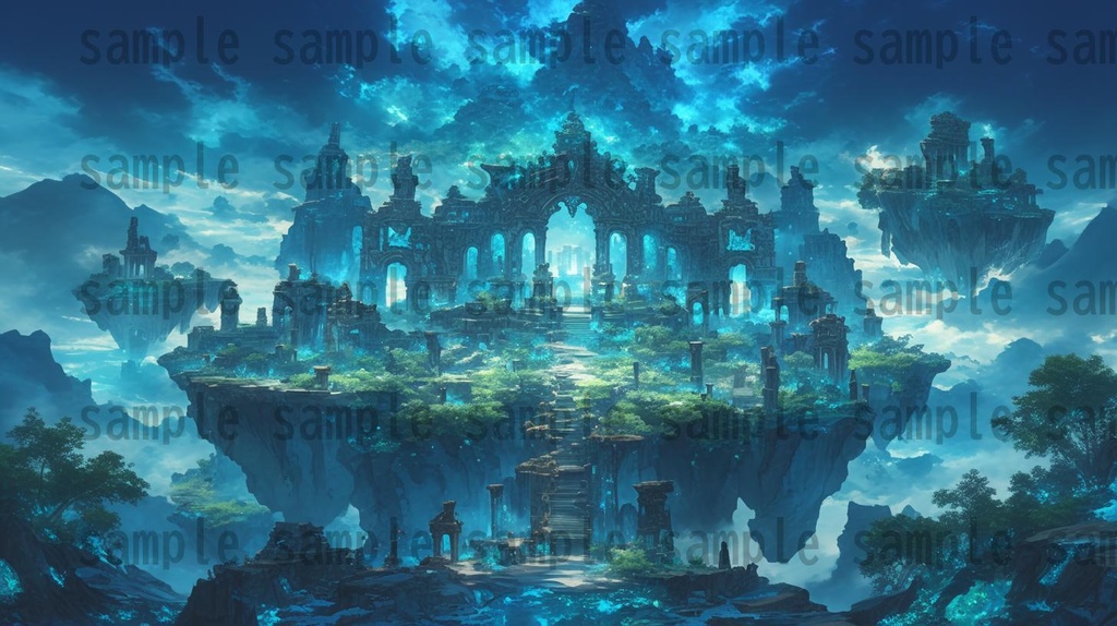 【100枚】異形危険地帯 ファンタジー背景イラスト集【著作権フリー】TRPG/RPG