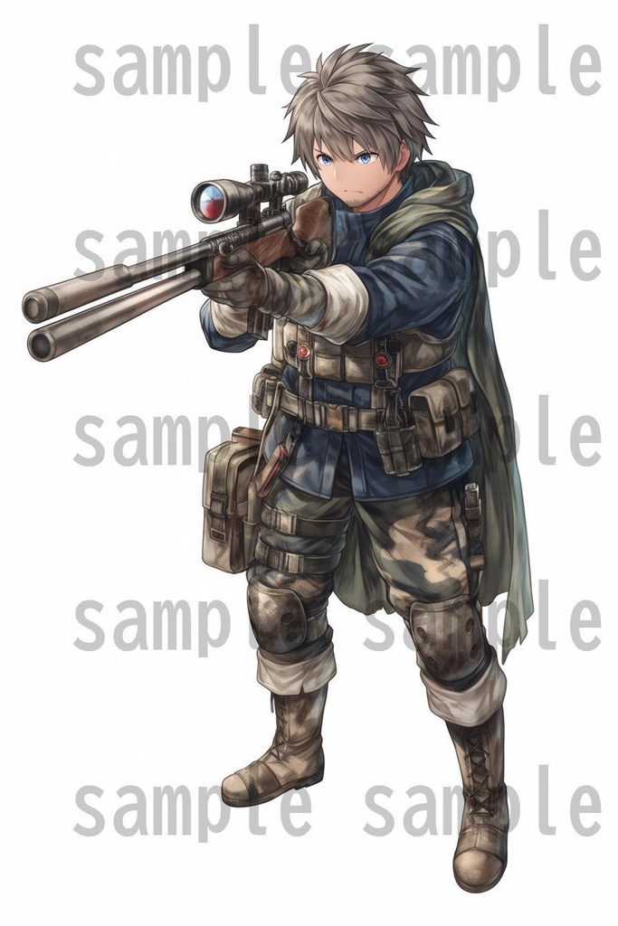 【100枚】RPG職業立ち絵イラスト part2【著作権フリー素材】TRPG