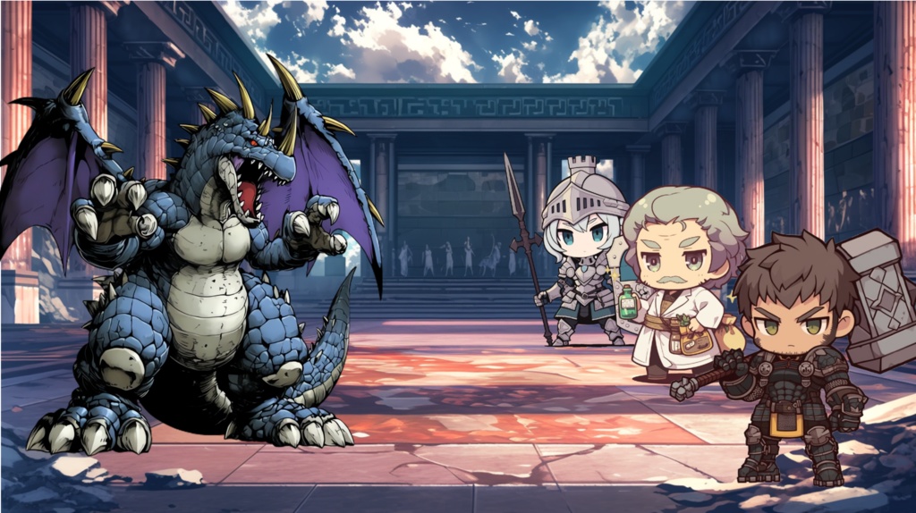 【92枚】RPG職業・ちびキャラ立ち絵イラスト/SDキャラ/二頭身【著作権フリー素材】TRPG