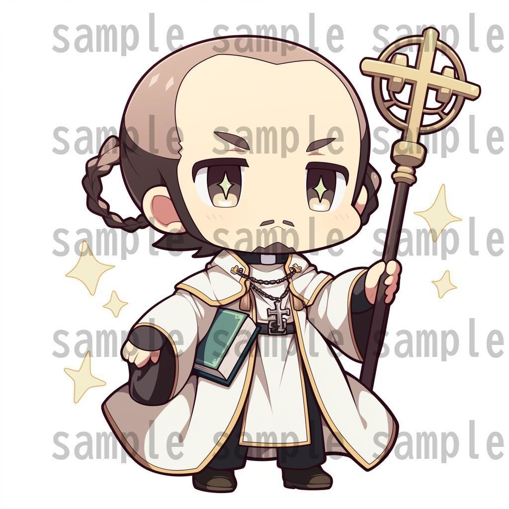 【92枚】RPG職業・ちびキャラ立ち絵イラスト/SDキャラ/二頭身【著作権フリー素材】TRPG