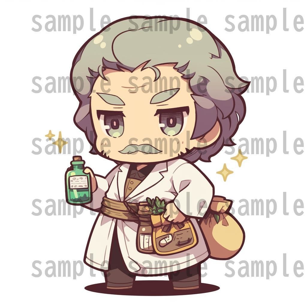 【92枚】RPG職業・ちびキャラ立ち絵イラスト/SDキャラ/二頭身【著作権フリー素材】TRPG