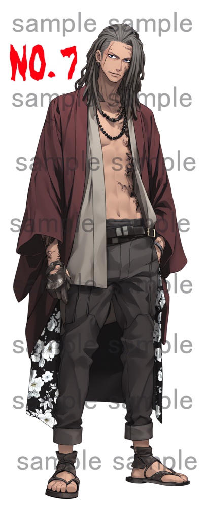 【背景透過】怖い人達の立ち絵・半グレ・反社会勢力・暴力団・マフィア・組長【著作権フリー素材】TRPG