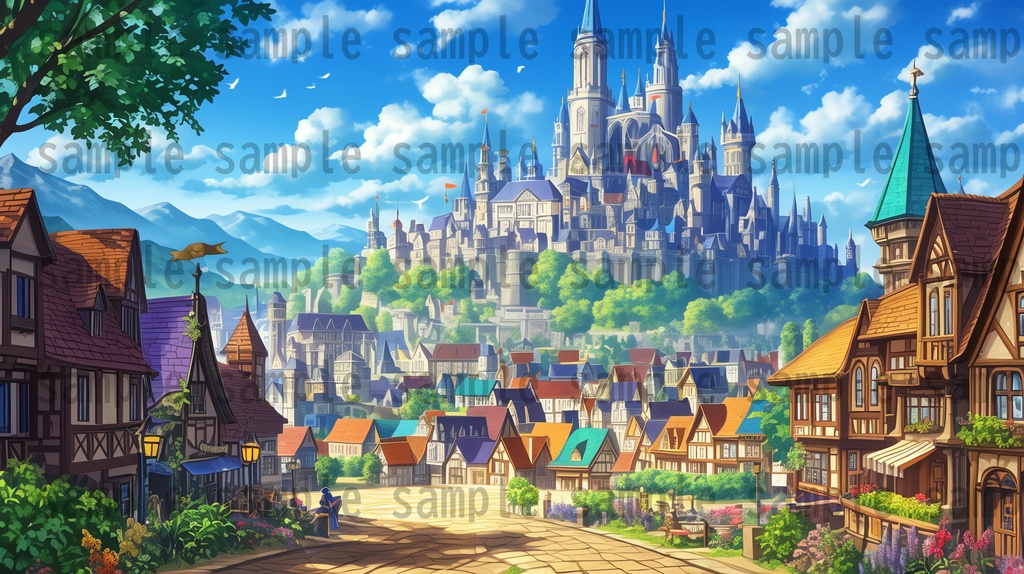 【156枚】お城 ファンタジーRPGイラスト背景画【著作権フリー素材】