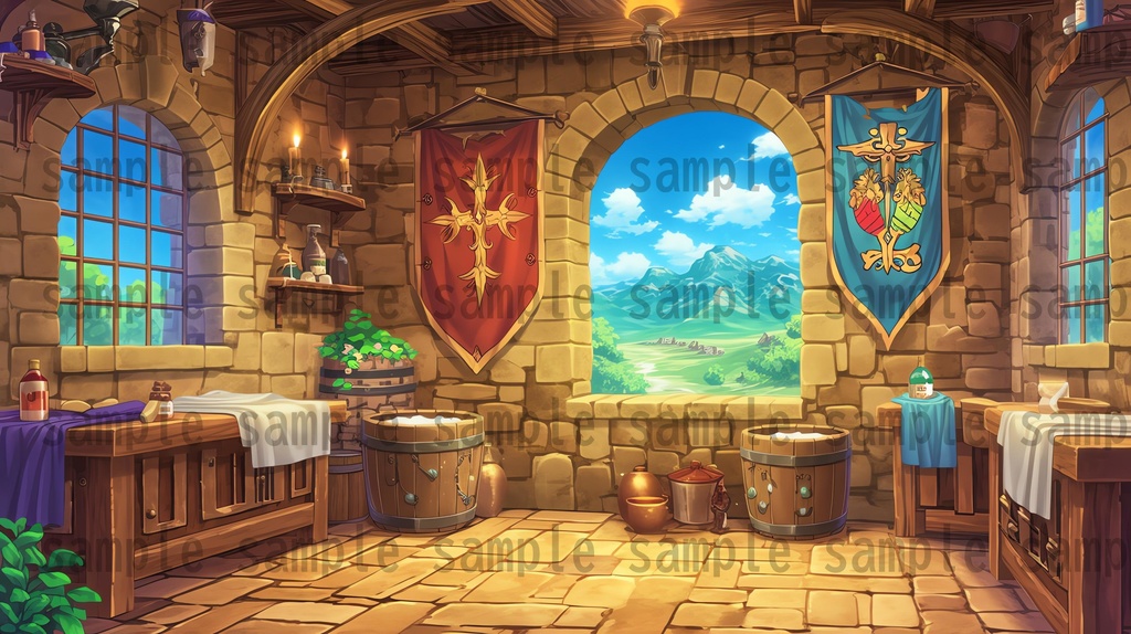 【156枚】お城 ファンタジーRPGイラスト背景画【著作権フリー素材】