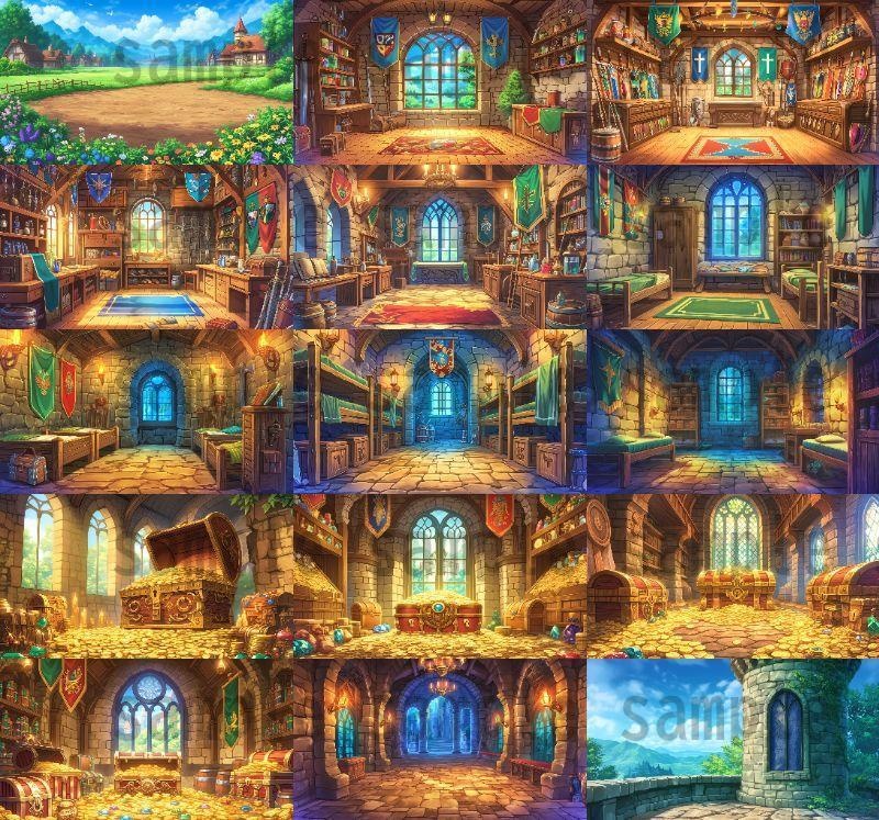 【156枚】お城 ファンタジーRPGイラスト背景画【著作権フリー素材】