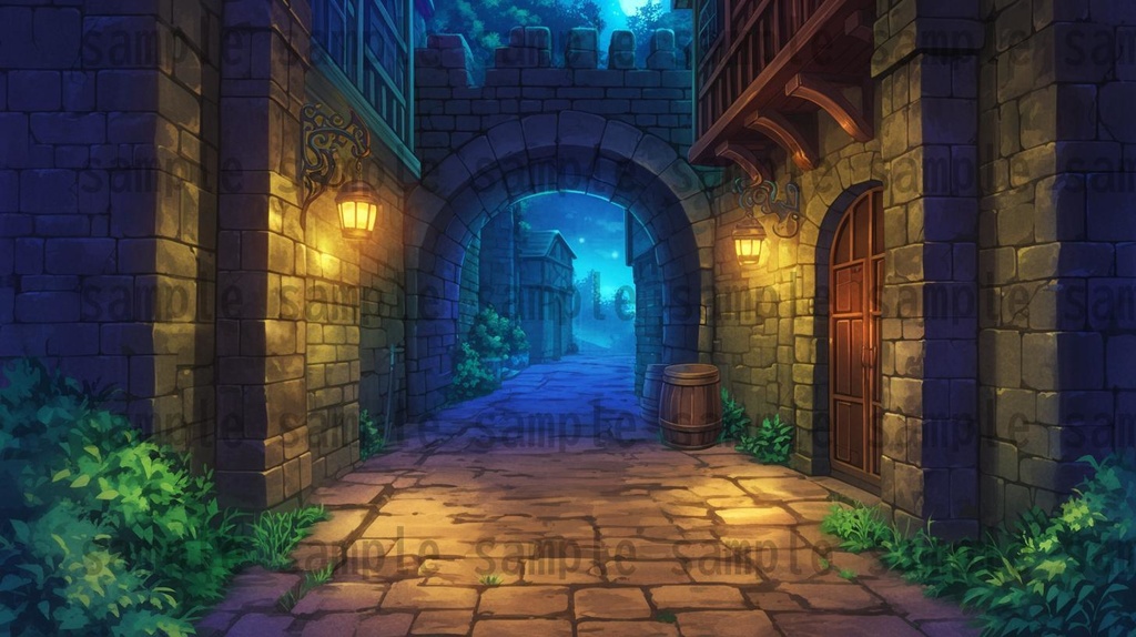 【136枚】RPG街中風景イラスト 背景画像【著作権フリー素材】ファンタジーTRPG