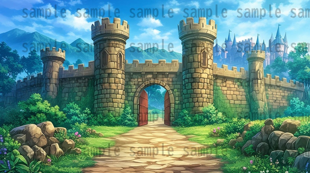 【136枚】RPG街中風景イラスト 背景画像【著作権フリー素材】ファンタジーTRPG