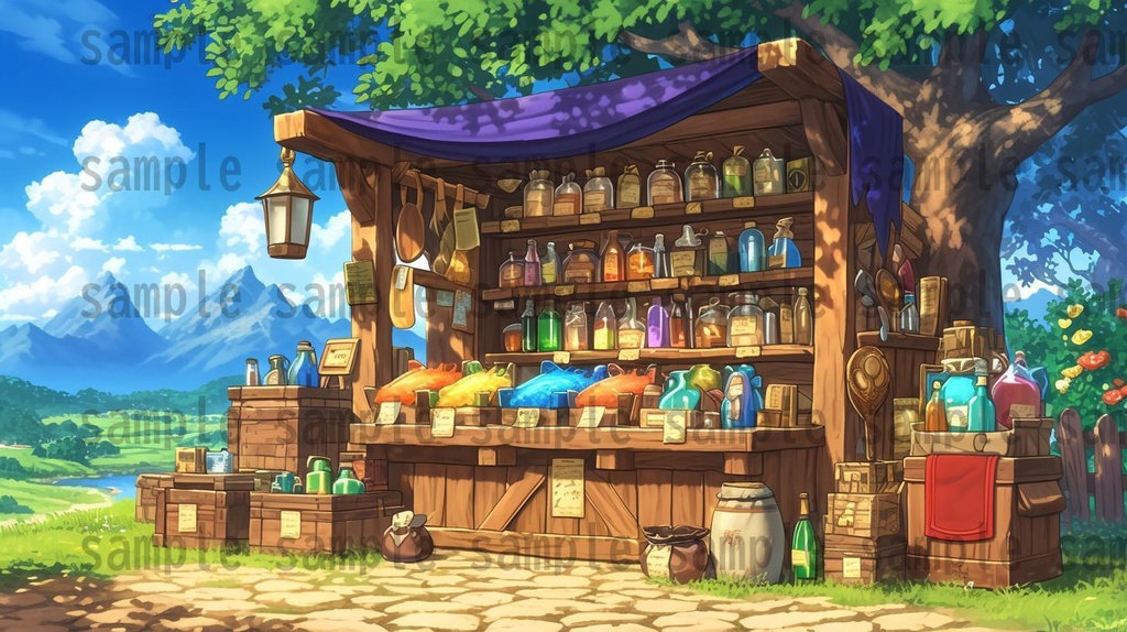 【136枚】RPG街中風景イラスト 背景画像【著作権フリー素材】ファンタジーTRPG