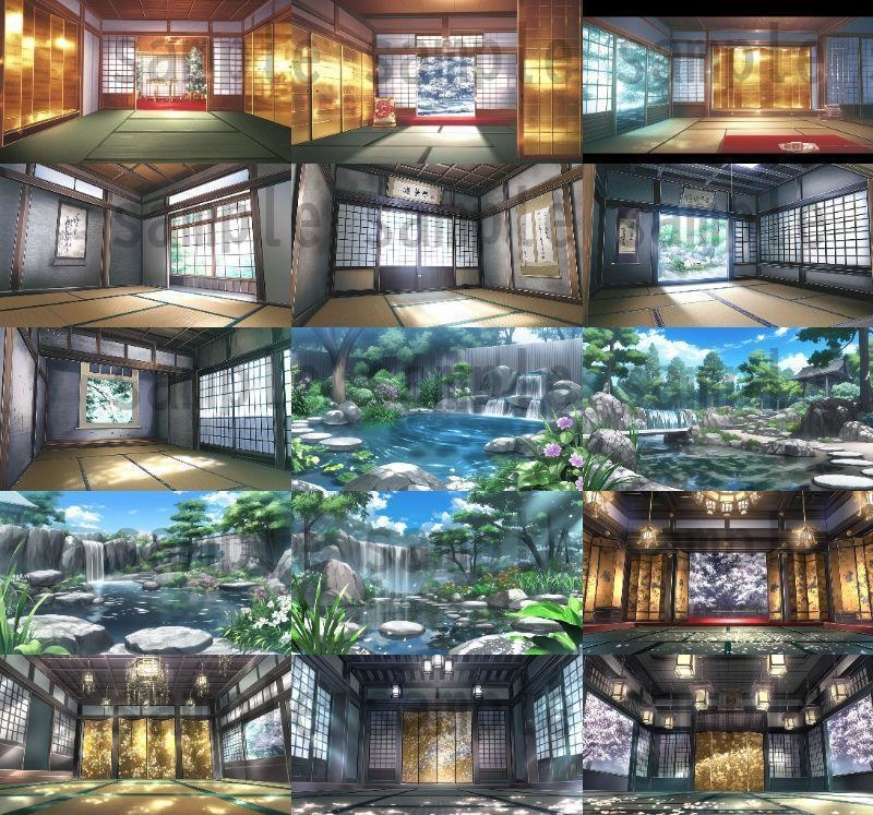 【120枚】日本のお城 背景イラスト【著作権フリー画像素材】