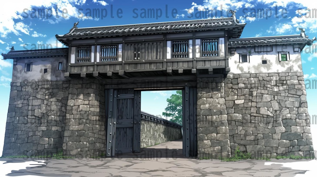 【120枚】日本のお城 背景イラスト【著作権フリー画像素材】