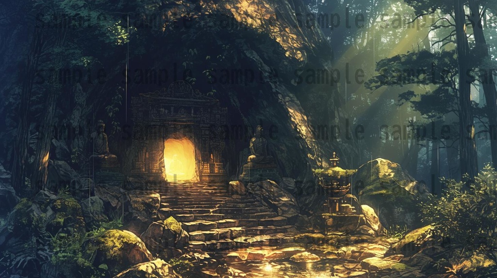 【147枚】失われた遺跡・古代遺跡・祠・神殿 ファンタジーRPG背景イラスト【著作権フリー画像素材】