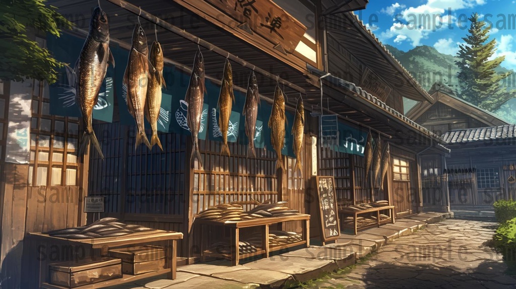 【200枚】戦国時代 和の背景画 村・街中など 【著作権フリー画像素材】