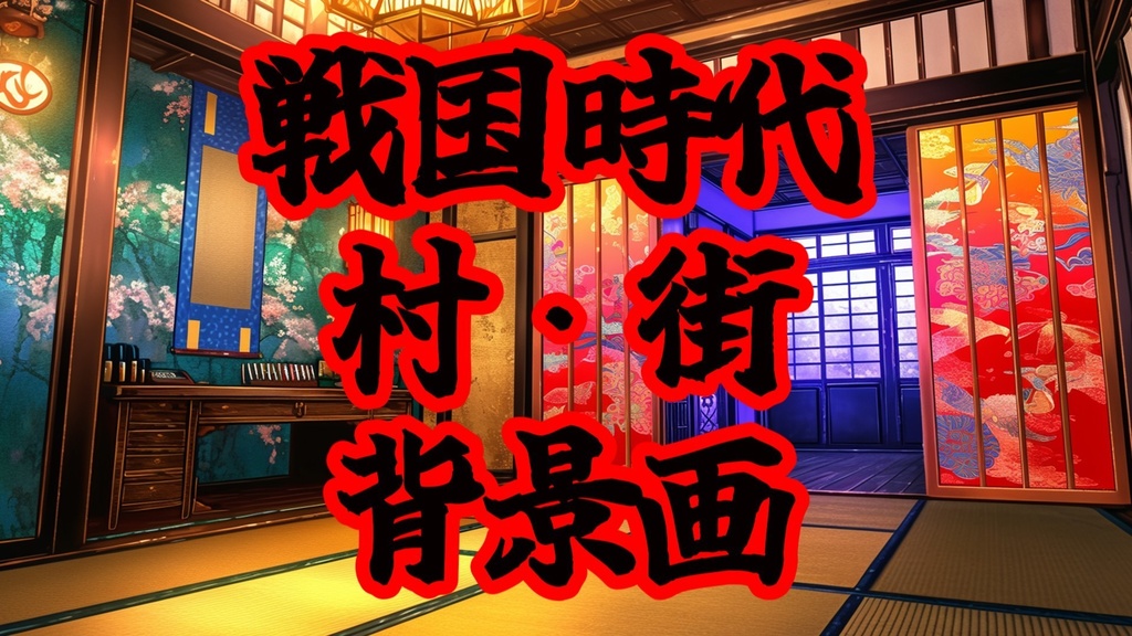 【200枚】戦国時代 和の背景画 村・街中など 【著作権フリー画像素材】
