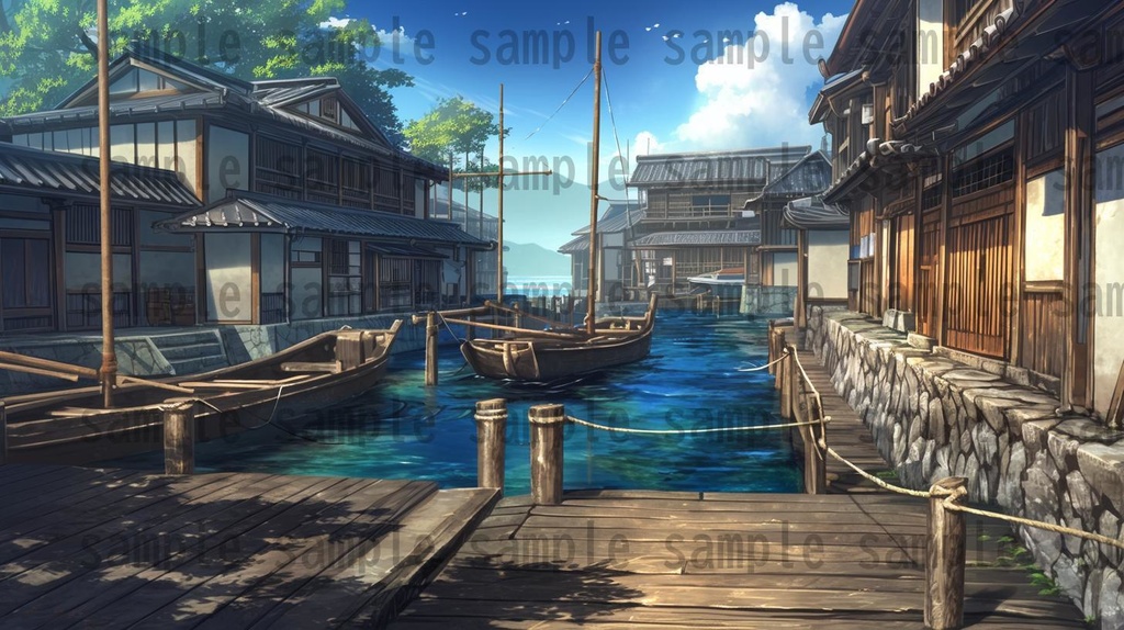 【200枚】戦国時代 和の背景画 村・街中など 【著作権フリー画像素材】