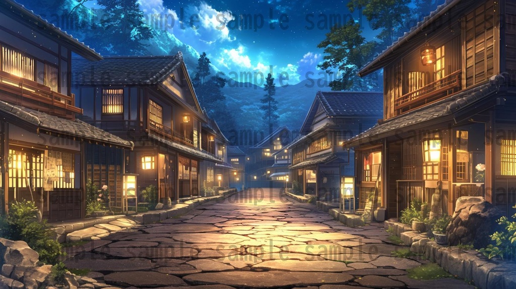 【200枚】戦国時代 和の背景画 村・街中など 【著作権フリー画像素材】