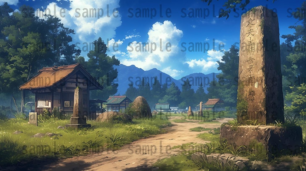 【200枚】戦国時代 和の背景画 村・街中など 【著作権フリー画像素材】