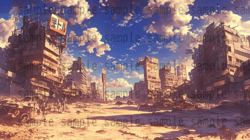 【140枚】終末世界・ポストアポカリプス 背景イラスト【著作権フリー素材】ファンタジーRPG