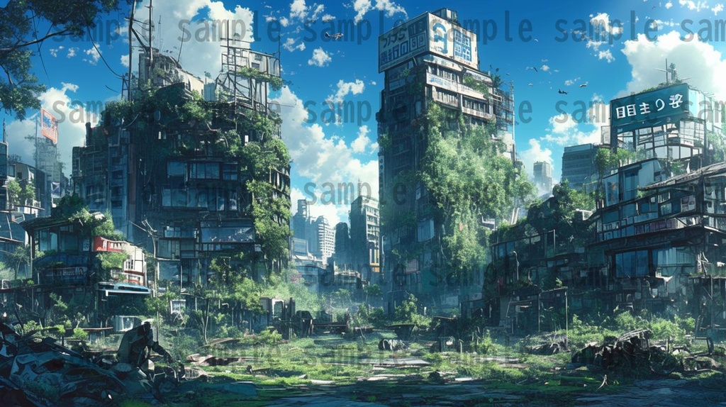 【140枚】終末世界・ポストアポカリプス 背景イラスト【著作権フリー素材】ファンタジーRPG