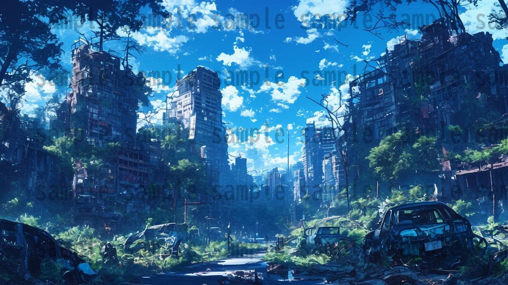 【140枚】終末世界・ポストアポカリプス 背景イラスト【著作権フリー素材】ファンタジーRPG